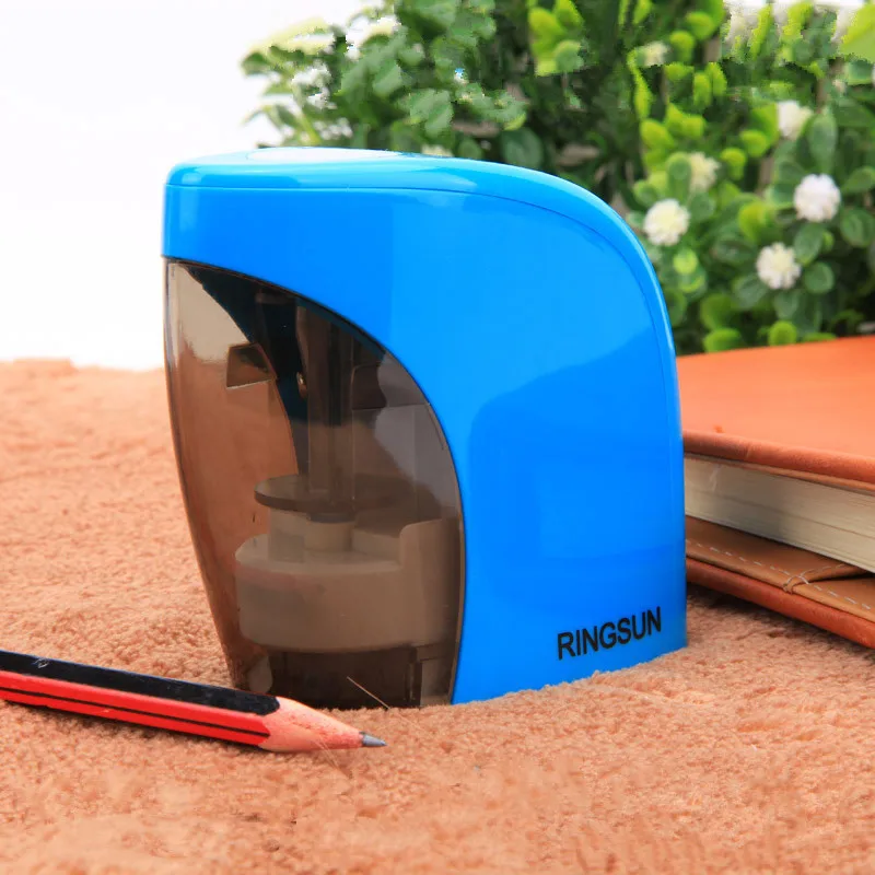 Pencil Sharpener Electric Automatic Touch Battery Personal Home Office School Stationery (3)