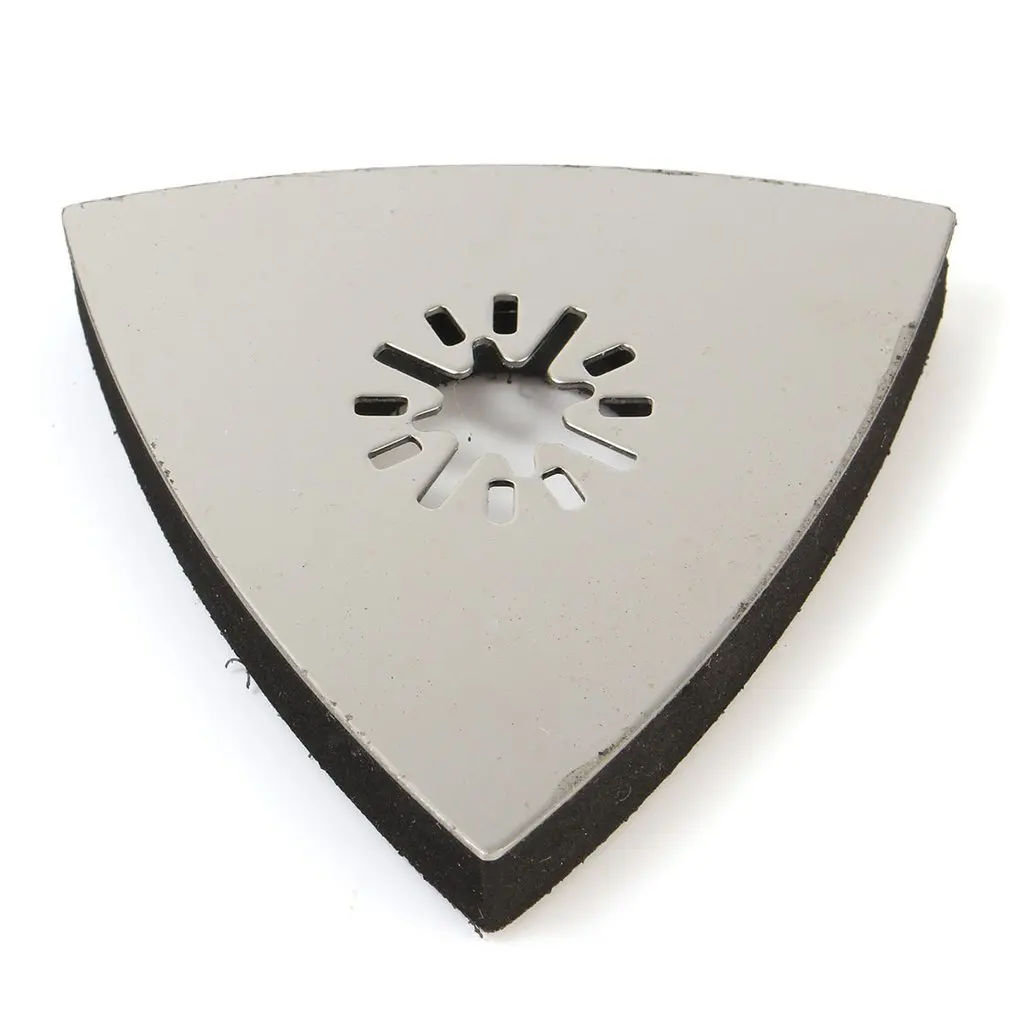 100 шт 80 мм треугольная наждачная бумага для полирования диска песочные Листы 60-240 шлифование песком диск w/шлифовальный коврик для чистки и полировки инструмента