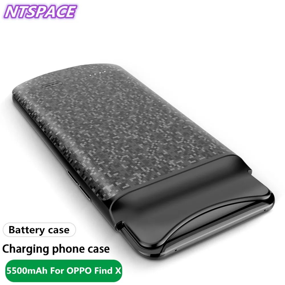 

Portable Battery Charger Case 6500mAh Smart Phone Cover Power Bank For OPPO Find X Shockproof Back Clip Battery Case Capa
