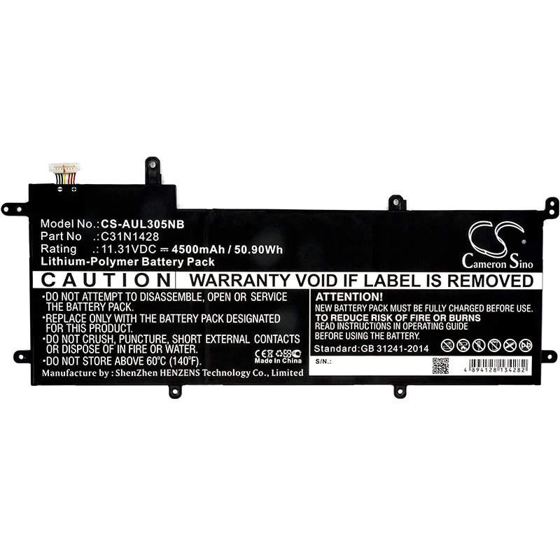 Cameron sino 4500 мАч аккумулятор для Asus Zenbook UX305LA Zenbook UX305UA, C31N1428