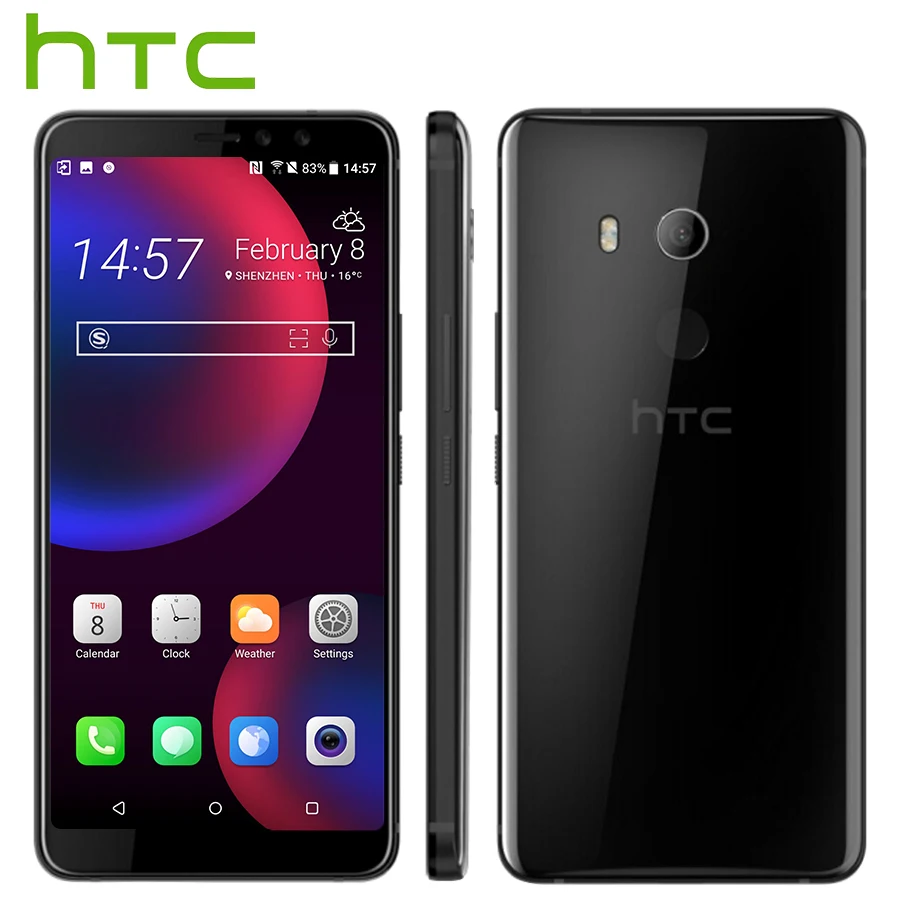 Black Htc U11 Eyes Snapdragon 652, четыре ядра, 4 Гб ОЗУ, 64 Гб ПЗУ, камера 12 МП, NFC Nano, две sim-карты, быстрое зарядное устройство, смартфон 3,0 - Цвет: Black