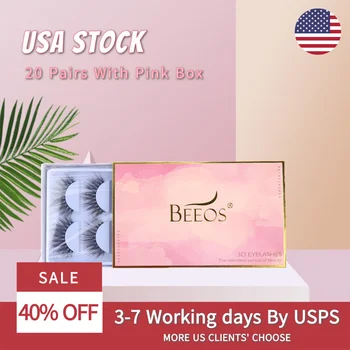 

Makeup Eyelashes 20 Pairs Eyelash Faux Mink Lashes Extension Tools Handmade Makeup Full Strip Lashes Cosmetic Fake False Eyelash