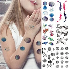 

Waterproof Temporary Tattoo Sticker Panda Dinosaur Planet Butterfly Children Flash Tatoo Female Henna Body Art Fake Tatto Male