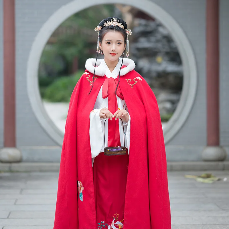 

2019 Photo Shoot New Style Origional Cloak Chinese Clothing Coat Women's Autumn And Winter Traditional Chinese-style Embroidered