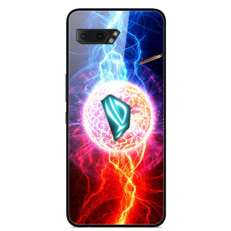 28 Для Asus ROG Phone II чехол из закаленного стекла «Планета космос», чехол из стекла для Asus ROG Phone2 ZS660KL Phone II 2 Coque - Цвет: 28