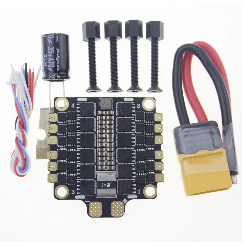 Hakrc программа BLHeli 32 бит 50A 4-в-1 ESC V2 интегрированный гальванометр BEC поддерживает напряжения и тока передачи данных