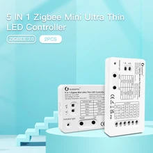 

2PCS Gledopto Zigbee 3.0 Pro 5 in 1 Mini LED RGBCCT/RGBW/RGB/CCT/Dimmer Controller Work With APP/Remote Control Google Assistant