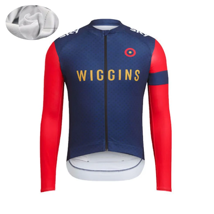 

Pro team 2020 RCC Long Sleeve Winter Thermal Fleece Cycling Jersey MTB Bicycle Clothing Maillot Ropa Ciclismo outdoor Bike Wear