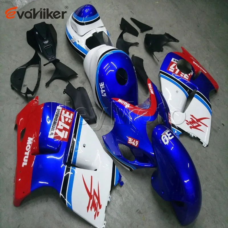 Пользовательские ABS обтекатель для GSX-R1300 1997-2007 1998 1999 2000 2001 2002 2003 2004 2005 2006+ винты+ красный белый H2 - Цвет: D