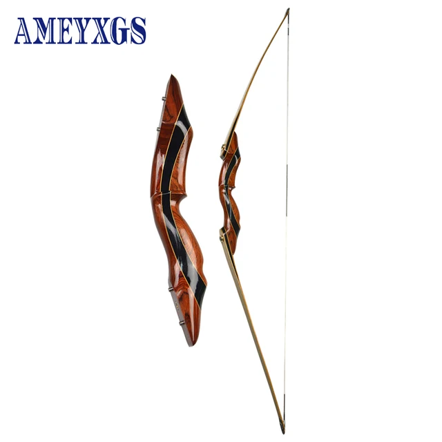  US $165.00 Inch Archery Recurve Long Right Hand 55Ibs with Tech Wood Riser Outdoor 