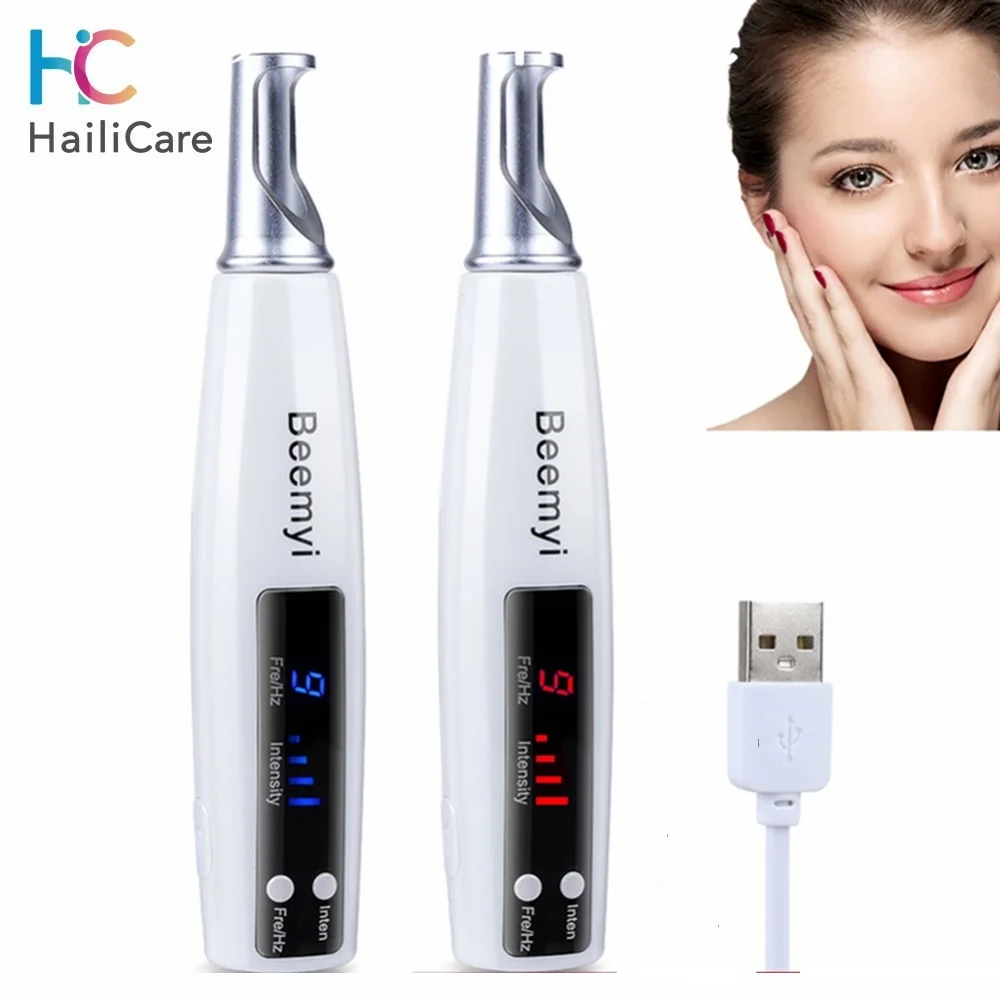 USB перезаряжаемая Лазерная машинка карандаш для удаления татуировок красный