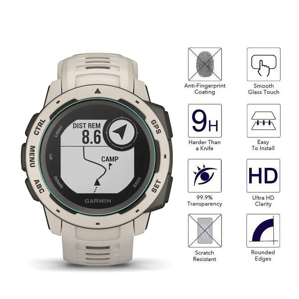 

2.5D Tempered Glass Film Screen Protector for Garmin Instinct