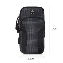 Спортивный наручный Чехол На Молнии Фитнес нарукавный спортивный Чехол Сумка Регулируемая для пробежки тренировки чехол для телефона сумка для смартфонов