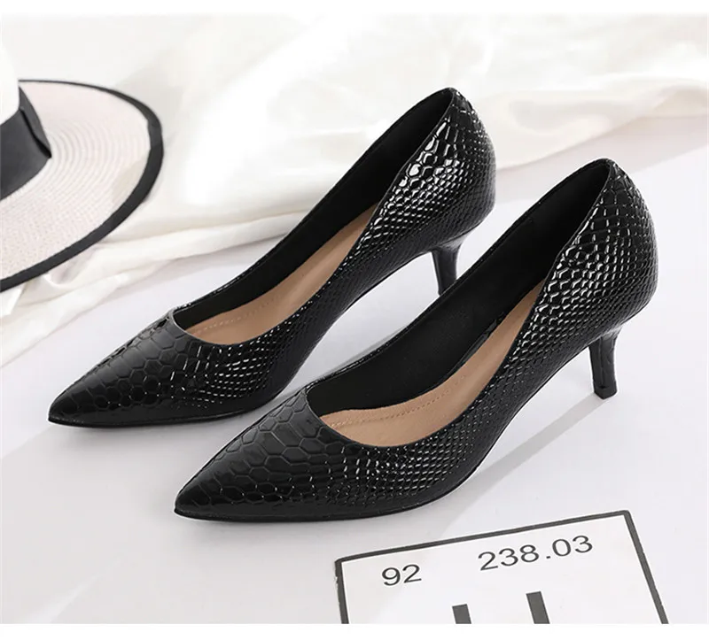 2020 Spring Summer New Slip On Pumps Women's Shoes Sexy Pointed Toe Office Ladies Work Shoes Small High Heels Female Pumps Shoes (22)