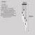 Long lamp stair chandelier modern led living room chandelier indoor lighting hotel hall spiral attic Chandelier 9