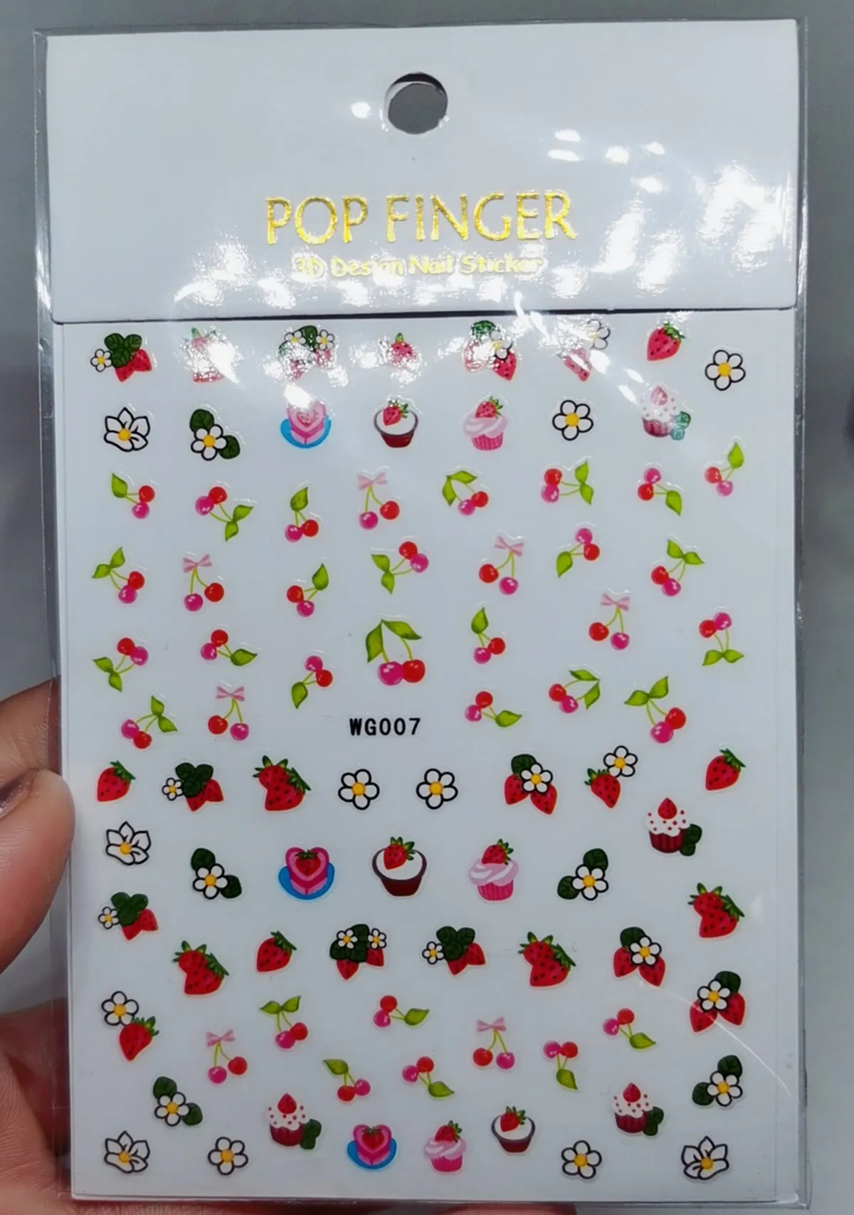 WG266-296 Summer Princess Ultra-thin Adhesive Nail Stickers Children's Girls Christmas Gifts 2021 New 3D Fashion Manicure Decals