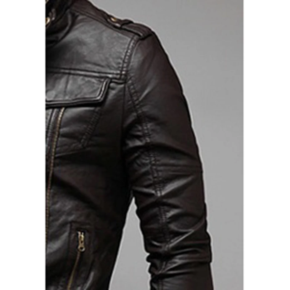 Zogaa мотоциклетная кожаная мужская куртка осень зима мужская Кожаная Куртка Jaqueta De Couro Masculina мужские кожаные пальто