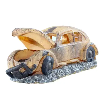 

Resin Aquarium Air-operated Oxygen Pneumatic Car Decoration Underwater Landscape Fish Tank Ornament Resin Home Decor