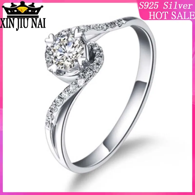 

Torsion arm micro-mosaic simulation zirconium drill heart-shaped claw mosaic single-drill female fancy ring exquisite elegan