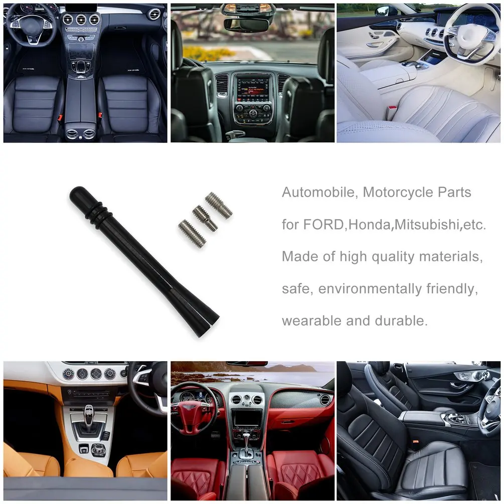 Короткая 4 дюймовая черная алюминиевая антенна мачта для Dodge Ram Truck 1500 2009- аксессуары для модификации автомобиля
