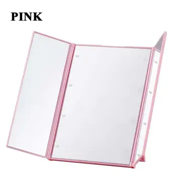 

Makeup Mirrors with 8 LED Cosmetic Mirror with Touch Dimmer Switch Battery Operated Stand for Tabletop Bathroom Travel
