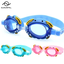 Adjustable Swimming Goggles Kids Swim Glasses Anti-Fog UV Shield Protection Children Waterproof Silicone Mirrored Swim Eyewear