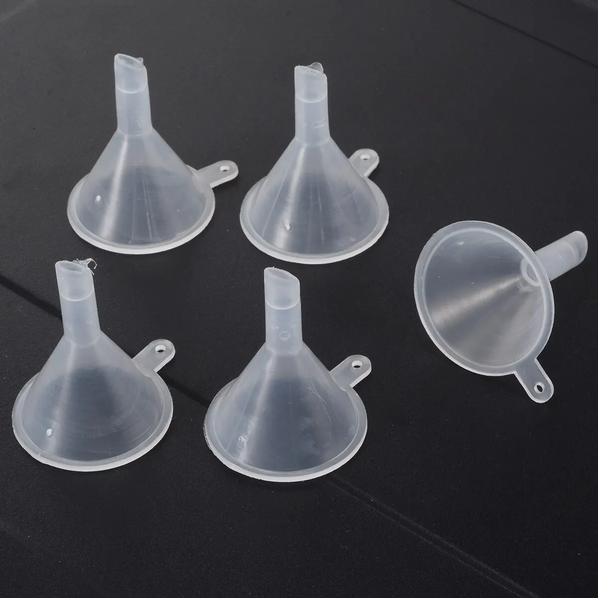 Kitchen Mini Liquid Oil Separate Funnels DIY Perfume Diffuser Liquid Transfer Filling Narrow Tip Funnels Gadgets Plastic 5pcs