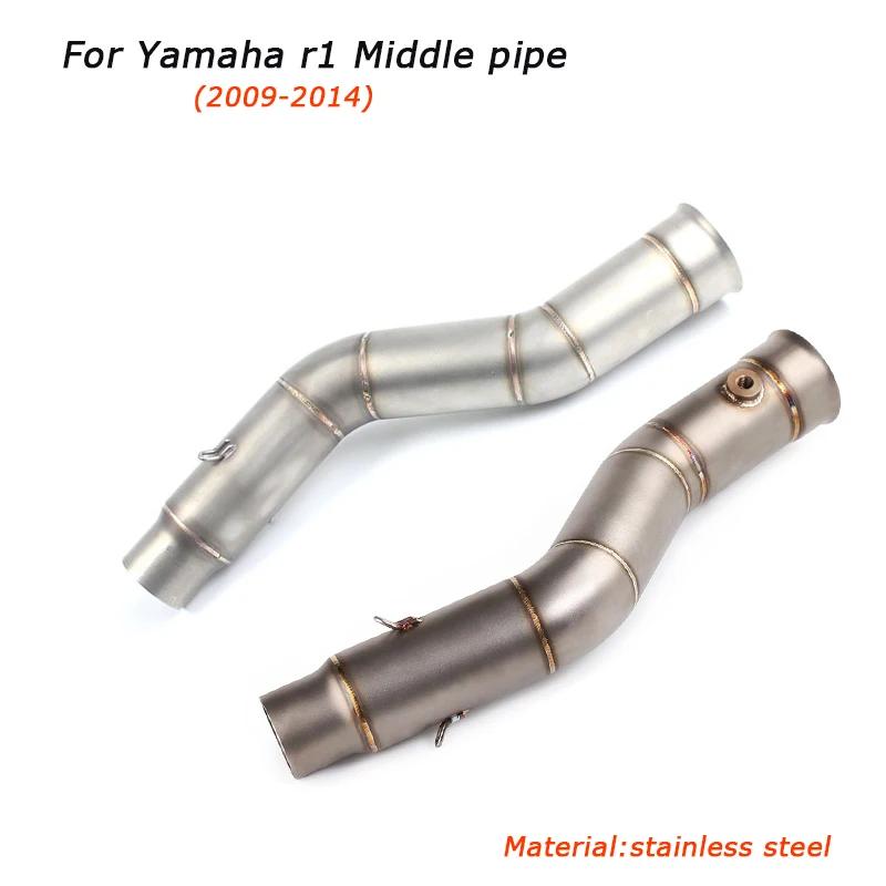 

R1 YZR-R1Motorcycle Middle Link Pipe Lossless connection Exhaust System Silp on for Yamaha r1 2009 2010 2011 2012 2013 2014