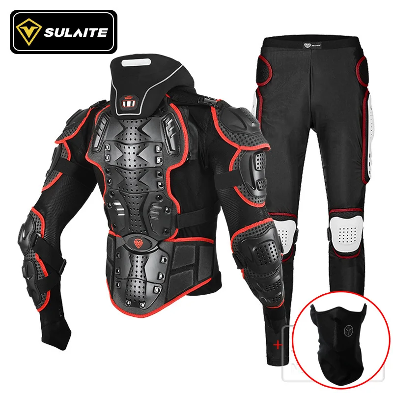 Motorcycle Jacket Pants Suit Men Protector Protective Gear Racing Body Armor Motocross Jacket Moto Motorbike Equipment Clothing