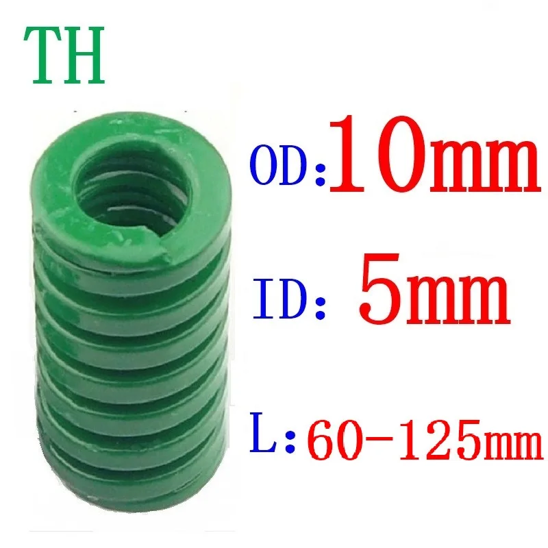 sourcingmap Heavy Load Green Spiral Stamping Compression Die Spring 10x70mm