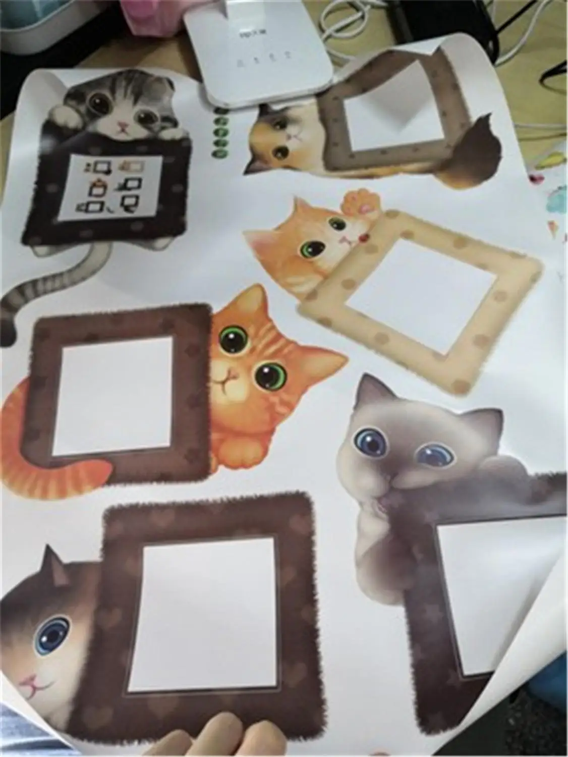6 шт. милый котенок для выключателя наклееки для разеток 3D кошки креативные декоративные ПВХ наклейки на стену домашняя отделка спальни Декор для гостиной