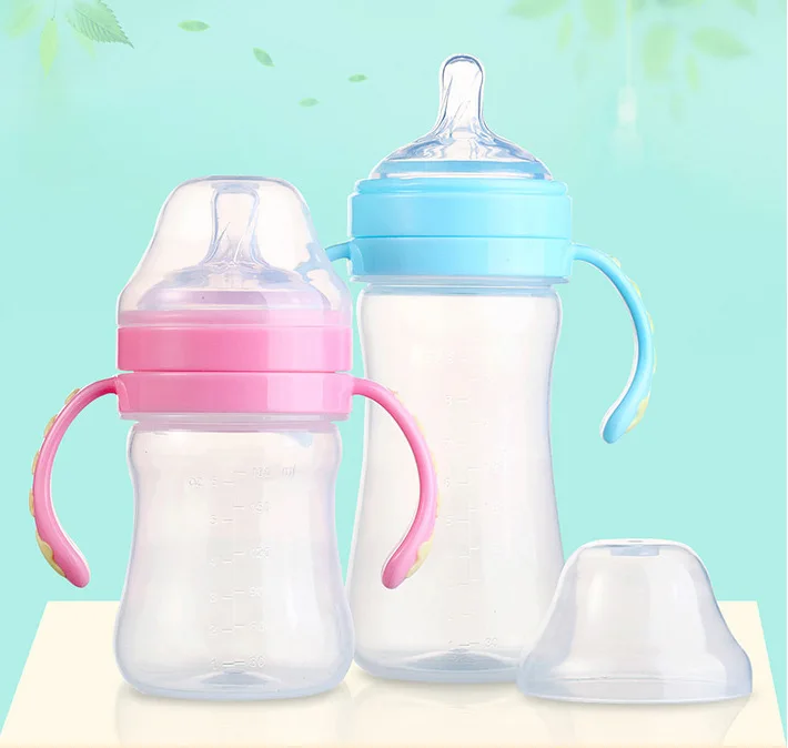 

2 PCs Price against Flatulence Feeding Bottle Set 270 + 180 Ml Feeding Bottle Set Pp Wide Mouth Excluded Bisphenol A