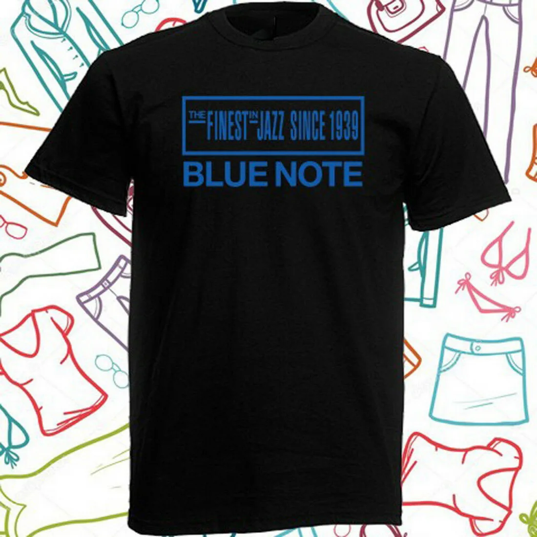 Blue Note Finest Jazz Since 1939 мужские черные топы футболки Размер S до 3XL с принтом размера