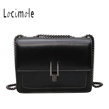 

Locimole Vintage Women Bags Small Square Crossbody Bag Fashion Chain Messenger Bags Shoulder Korean Style Leather BIW387 PM49