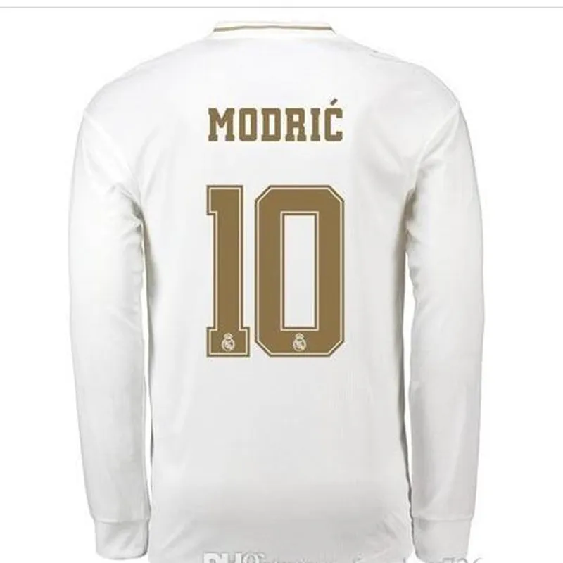 19 20 Long sleeve jersey Real Madrides Soccer Jersey 19 20 Luka Jovic MODRIC Hazard 3rd ISCO ASENSIO Adult Football Shirts