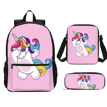 

New Children School Bags Kids School Backpack Set Girls School Bags Fashion Cartoon Print Schoolbag Backpack Mochila Escolares