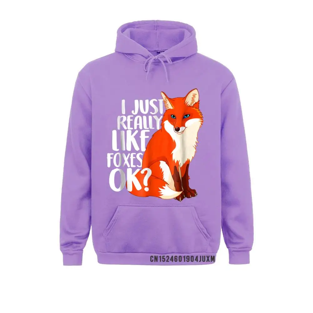 2021 Fashion Women Sweatshirts I Just Really Like Foxes OK - Funny Fox T-shirt women kids__851 Funny Hoodies Mother Day  Sportswears Long Sleeve I Just Really Like Foxes OK - Funny Fox T-shirt women kids__851purple