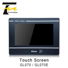 Kinco tela sensível ao toque, atualização de interface de máquina humana gl070 gl070e hmi 7 polegadas 800x480 ethernet 1 usb mt4434te mt4434t