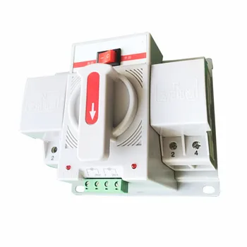 

63A 2P Dual Power Automatic Transfer Switch 220V Household Single Phase Power Failure Automatic Switching Switchs