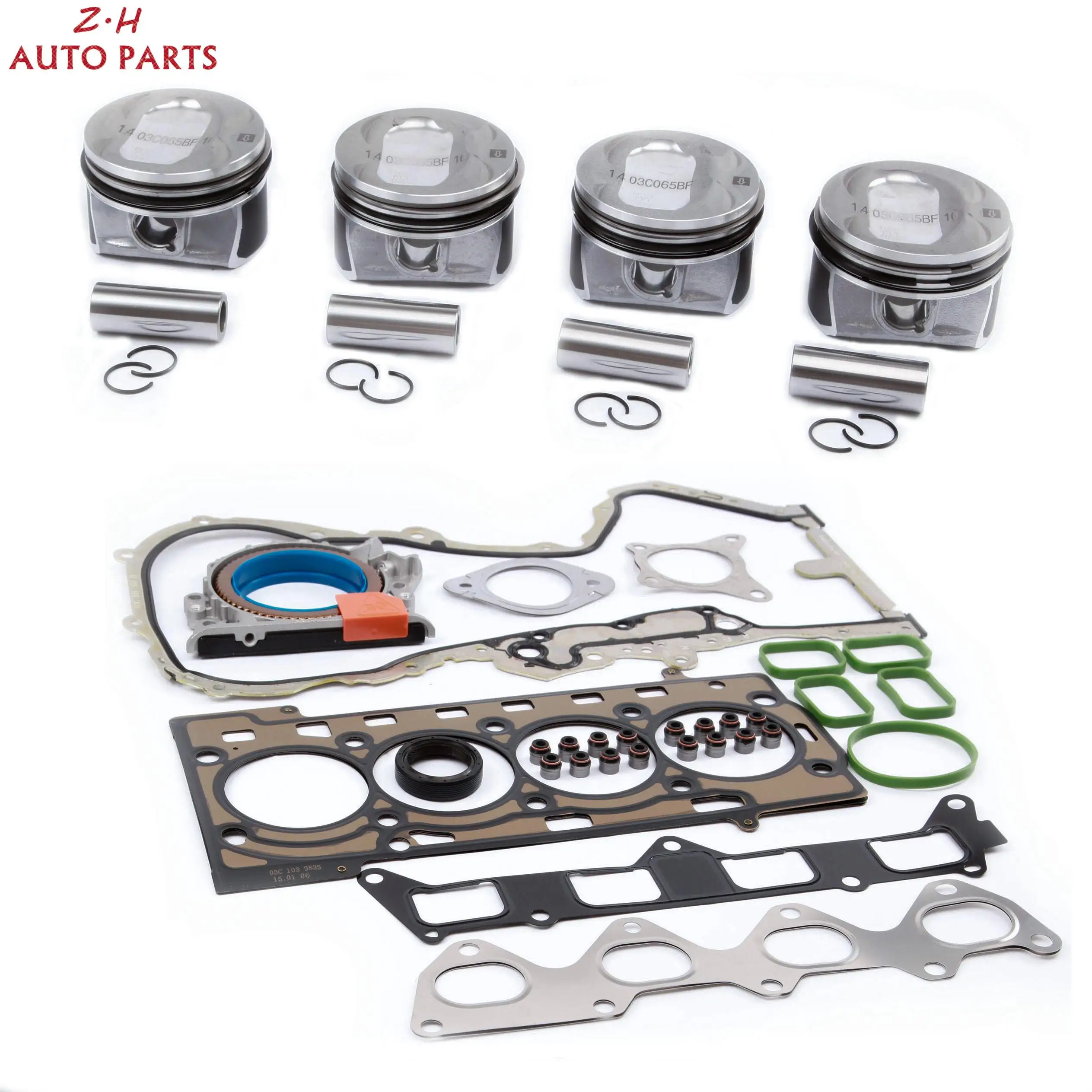 Новый комплект для ремонта двигателя VW Golf Passat CC Tiguan Scirocco AUDI A1 Skoda Seat 1.4TSI EA111