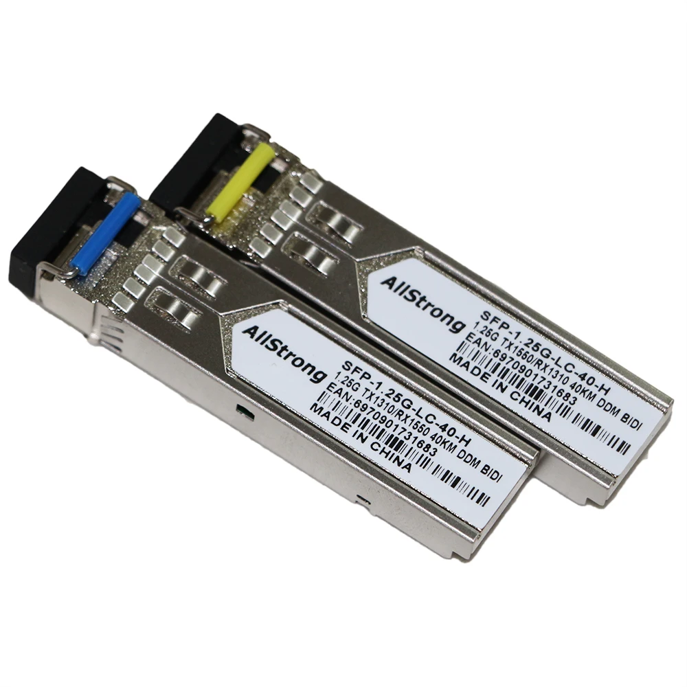 1 пара 1,25 Гбит/с LC разъем SFP модуль 20 км/40 км 1310/1550/80 км 1490/1550 DDM BIDI SM Simplex совместимый для huawei, zte, H3C