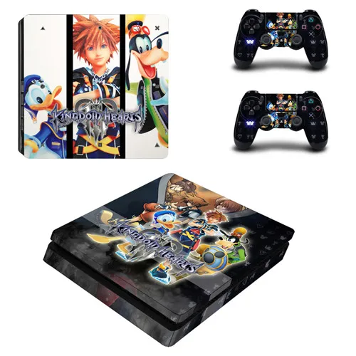 Kingdom Heart 3 Полное покрытие лицевые панели PS4 тонкая кожа Виниловая наклейка, стикер для Playstation 4 консоль и контроллер PS4 тонкая наклейка - Цвет: P4SQB0145