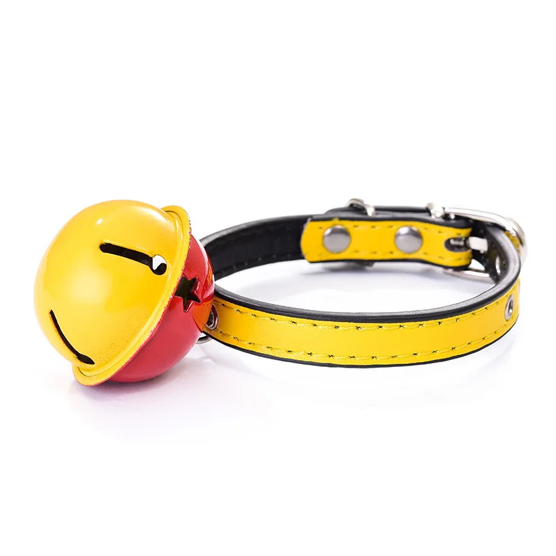 yellow HEYPET, карамельный цвет, регулируемый большой колокольчик, распродажа, ошейник "галстук-бабочка", щенок, котенок, собака, кошка, домашнее животное - Цвет: yellow