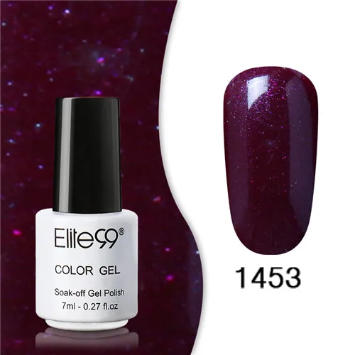 1453 Elite99 Гель-лак набор все для маникюра Полупостоянный Vernis верхнее покрытие УФ светодиодный гель лак удаляющийся замачиванием Гель-лак для ногтей - Цвет: 1453