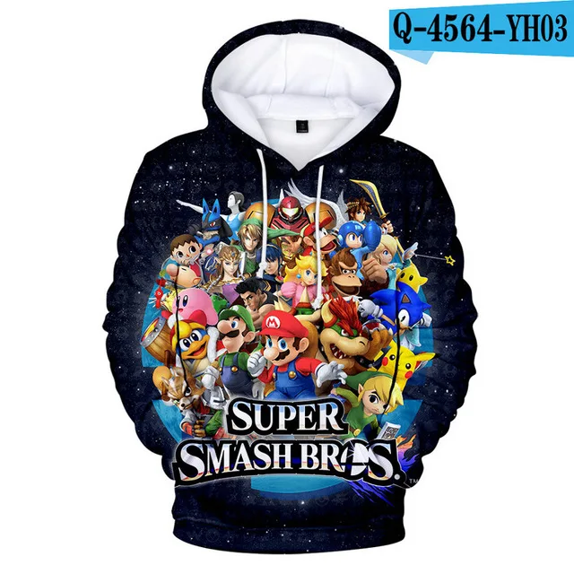 tz-272 Толстовки с капюшоном для детей от 3 до 13 лет, игры Super Smash Bros. Толстовка с капюшоном и объемным рисунком; уличная куртка в стиле хип-хоп для мальчиков и девочек; детская одежда - Цвет: tz-272
