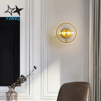 

Simple modern personality creative background wall decorated wall lights Dining bedroom kitchen bathroom bar lighting.