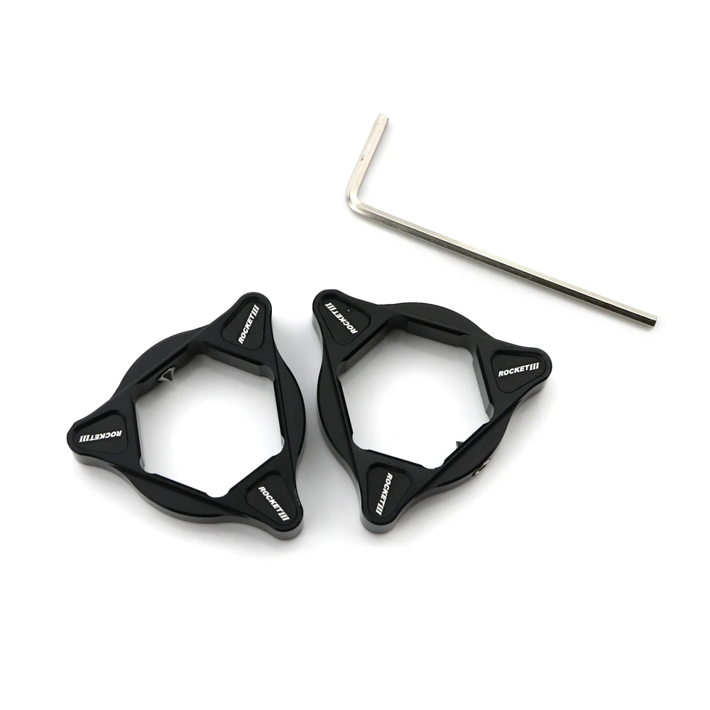 

Motorcycle Accessories For Triumph ROCKET III 2004-2007 22mm CNC Aluminum Front Fork Preload Adjuster Hexagon Design