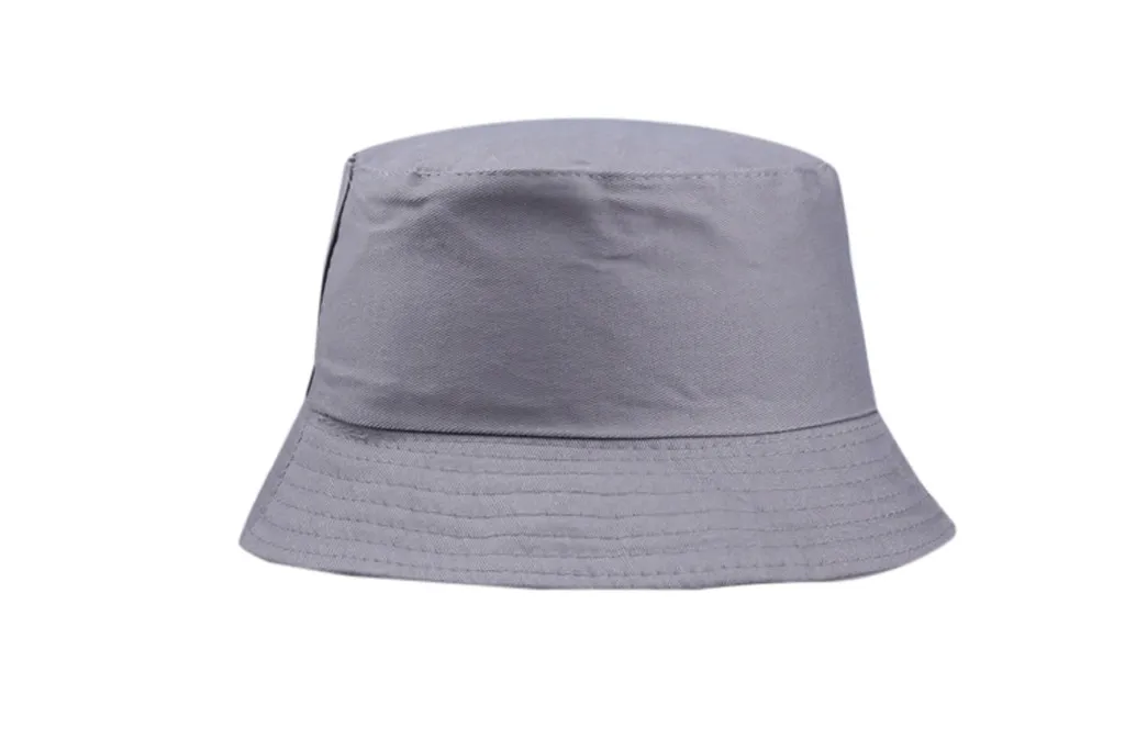 Летняя складная шляпа-ведро для взрослых и детей, одноцветная пляжная кепка в стиле хип-хоп с широкими полями и защитой от УФ-лучей с Круглым Верхом, Солнцезащитная Рыбацкая Кепка 9,5