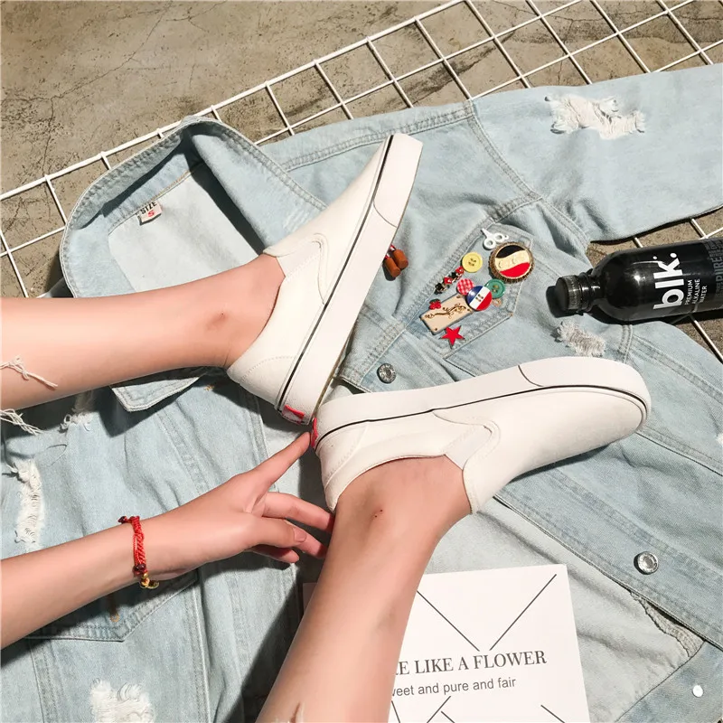 

Spring new canvas shoes couple students set foot casual shoes