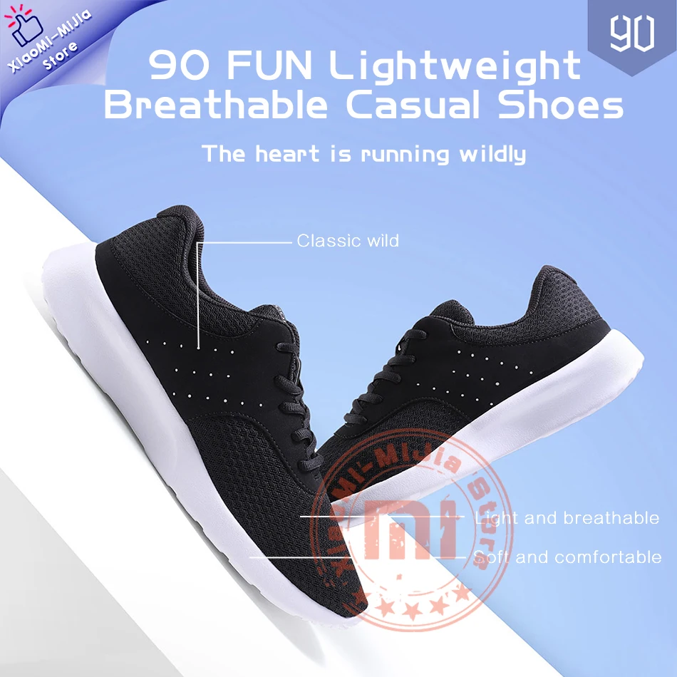 

Xiaomi 90Fun sneakers men shoes mens casual man black safety casual sneaker sapato ankle winter platform scarpe shoe sports